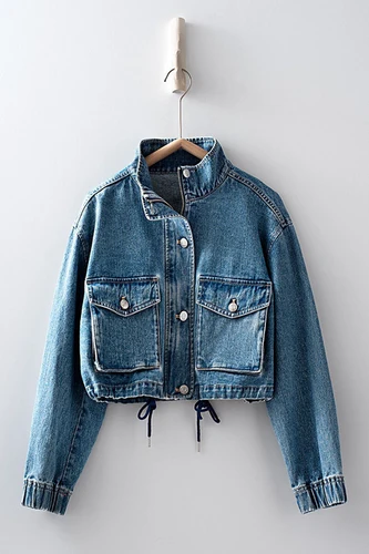 Austin Utility Cropped Denim Jacket